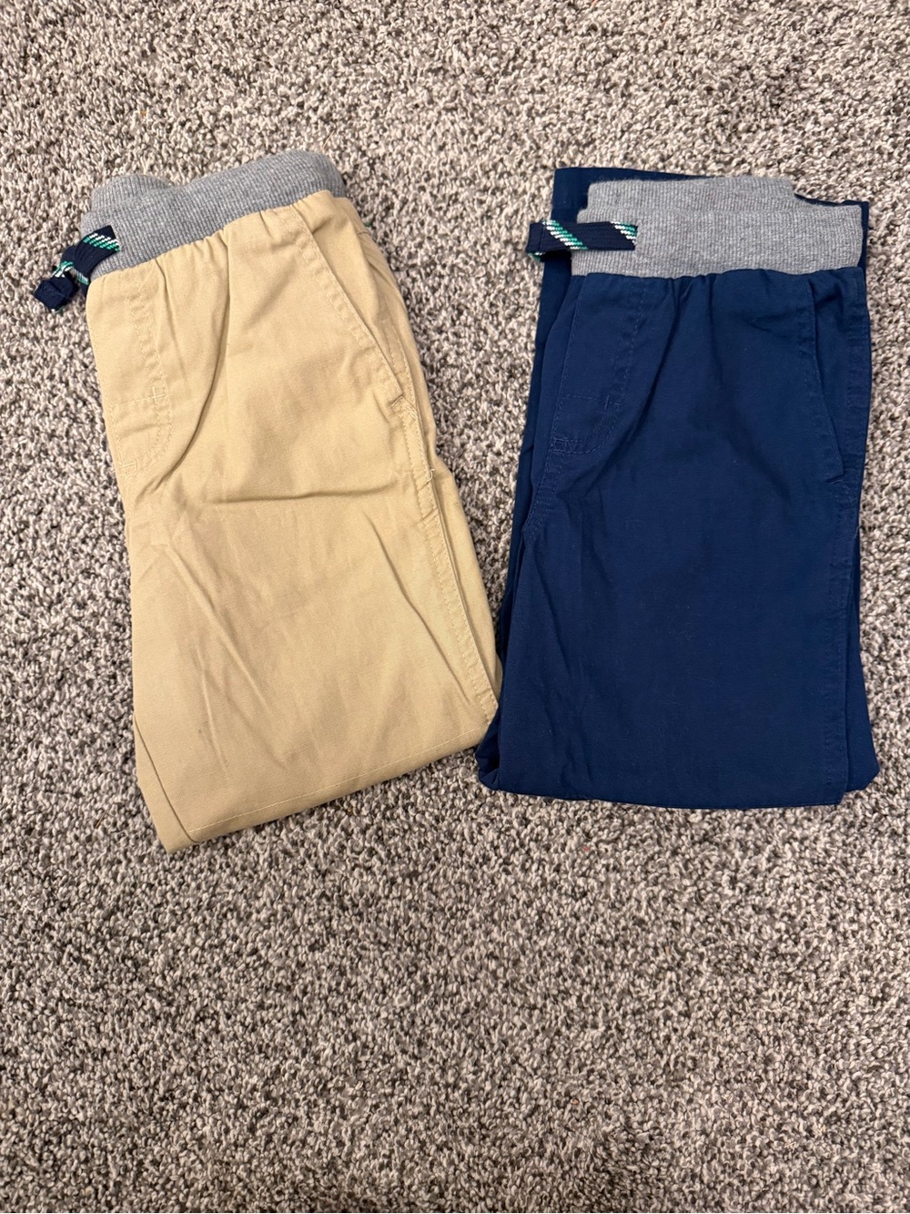 NWOT Carters Kids Pull-On Jogger Pants - Navy and Khaki